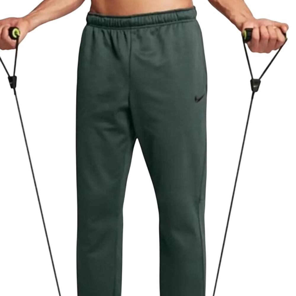 Nike Green Black Embroidered Swish Track Pants Swishy Pants with Pockets